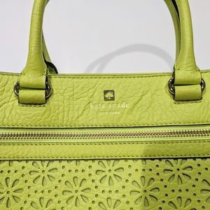 Kate Spade Perri Lane Lime Green Leather Satchel